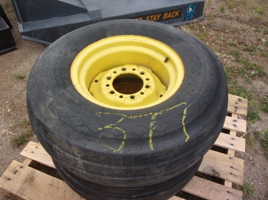 2* 11L X 14" IMP TIRES ON 6 HOLE RIMS