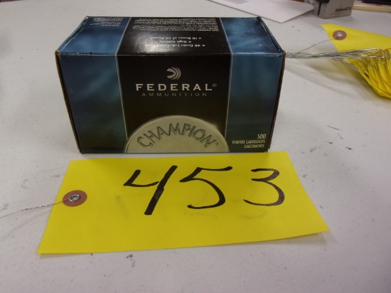 FEDERAL .22 LONG RIFLE, 40 gr., 500 rds.
