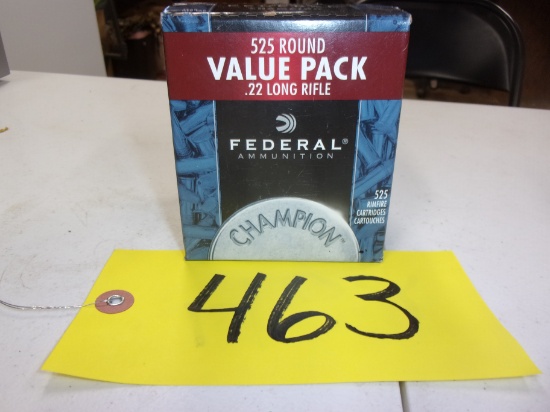 FEDERAL .22 LONG RIFLE 525 rds.