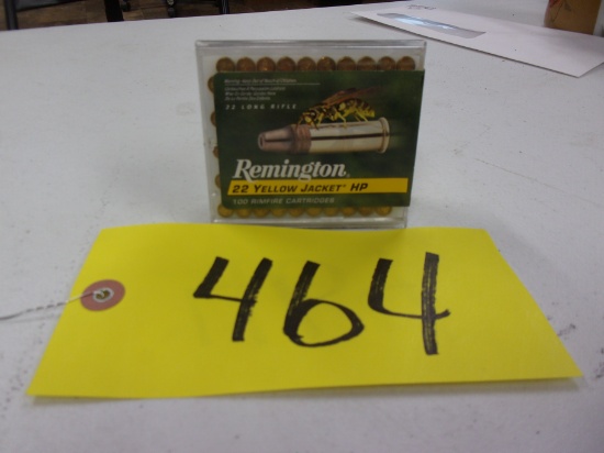 REMINGTON 22 YELLOW JACKET H.P., 100 rds.
