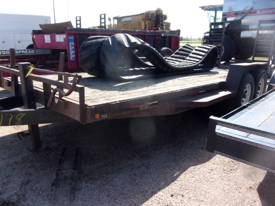 1998 LOD. 7' X 20' TAND AXLE CAR TRL., 7,000# axles, 2 flip up ramps