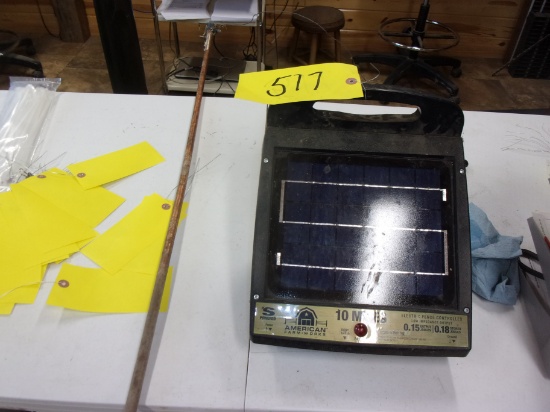 SOLAR FENCE CHARGER (yr old)
