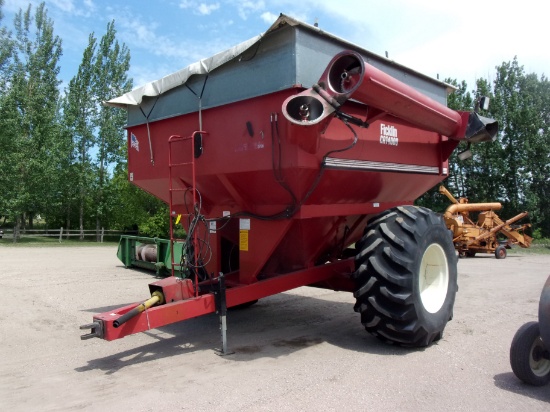 FICKLIN 1400 GRAIN CART, 1000 PTO, roll tarp, 30.5 x 32 sharp!