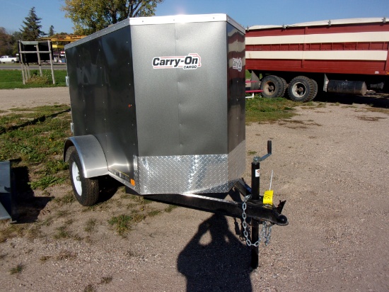 2021 CARRY ON 89" X 45" ENCLOSED TRAILER, no title