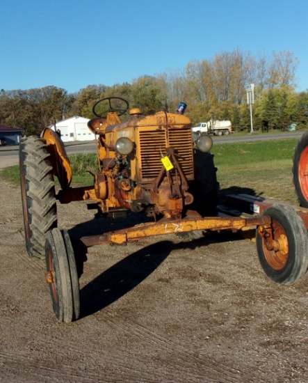 1953 MINNEAPOLIS MOLINE ZB, wide frt., pto, runs and drives good