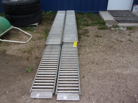 2 - 12" x 8' and 2 - 12" x 12' SPAN TRACK ROLLER CONVEYORS