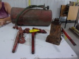 AIR TANK, 12 T. JACK, 2 CHAIN BINDERS