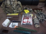 BOHNING GEAR BOX, GLOVES, CARCASS BAG, ARROW TOOLS