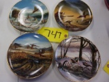 4 - TERRY REDLIN PLATES - EVENING SURPRISE, RUSTY REFUSE III, COUNTRY ROAD, STARTLED