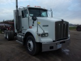 1988 KENWORTH T.S. DAY CAB (former tender tk.) Cat, 10 spd., wet kit, 11R x 22.5, approx. 17' frame