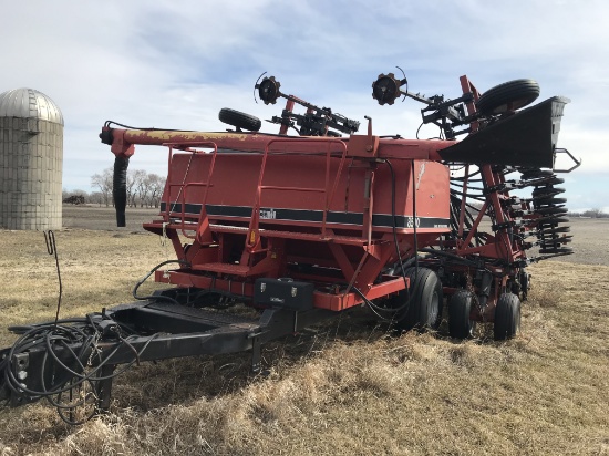 32' CASE IH 8500 AIR  HOE DRILL, FERT., POLY AUGER, MARKERS   ARGYLE AREA