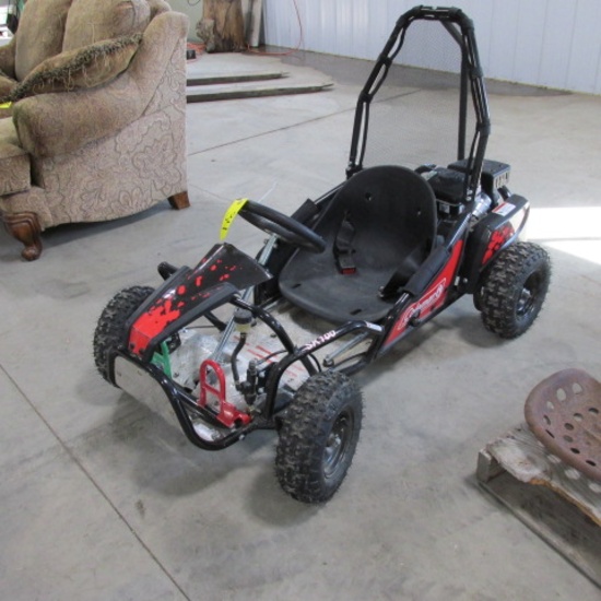 2021 COLEMAN SK100 GO CART, 5 H.P., brakes, safety switch, hardly used, ph. 242-1989