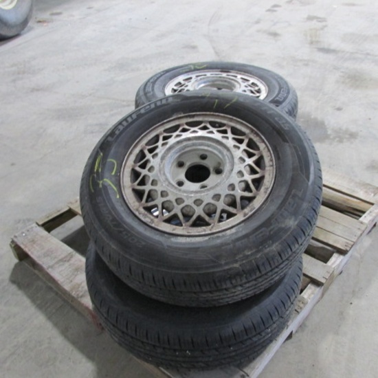 4-205/70R/ 15" ON RIMS (Olds ), approx 4,000 miles