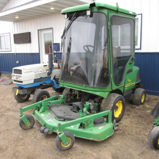 2008 JOHN DEERE 1435  DIESEL 60"  2 WD FRT. DECK MOWER,  2339 hrs., cab & heat