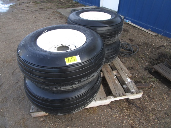 4-12.5 X 15" IMPLEMENT TIRES ON 6 HOLE RIMS