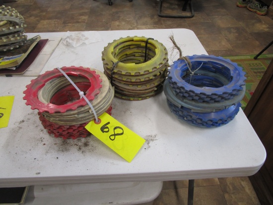 SUNFLOWER PLATES FOR J.D. PLANTER: 8-  B-030-24;  8- B-020-24;  8-  B-40-24 (all with filler rings)