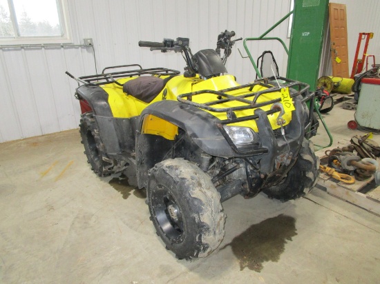 2006 HONDA 350 RANCHER 4 X4, 2600 miles, elec. shift, frt. Winch,  needs choke cable