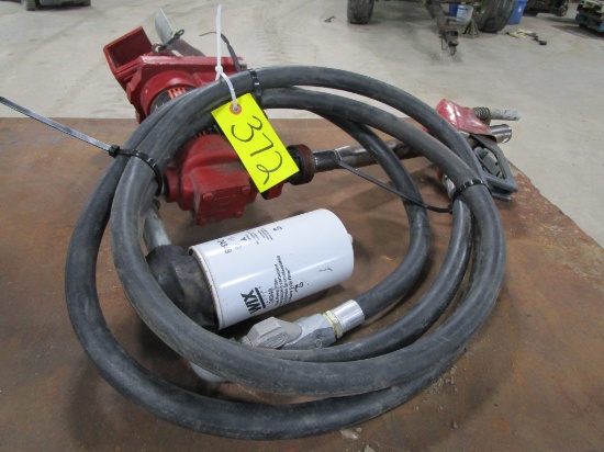 FILLRITE 15 GAL. 110V FUEL PUMP w/ 15 ' hose & auto nozzle