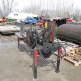 3 PT WOODSPLITTER  homemade (charlyn pump poor) plumbed for tractor hyd.