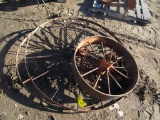 3-VINTAGE STEEL WHEELS
