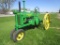 1937 JOHN DEERE B on steel (lug nuts in shop) PTO, older restoration, shedded, runs good