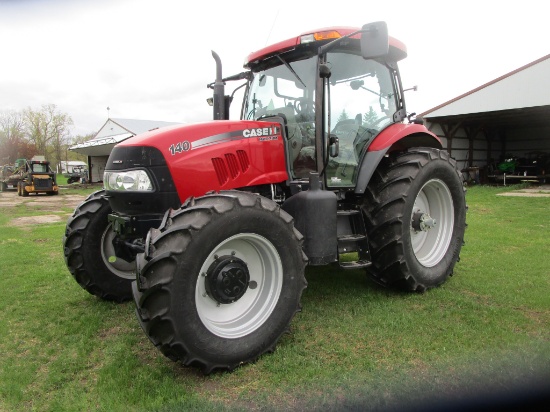 CASE-IH MAXXUM MFWD 140 LIMITED, partial power shift, 3 pt., 4 remotes, Trimble E-Z steer, joy stick