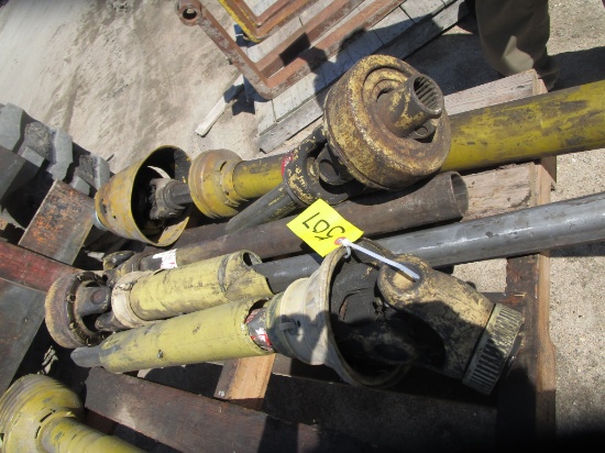 3 LARGE 1000 & 2 SMALL 1000  HALF PTO SHAFTS & ONE NEW 37" COMPLETE GUARD