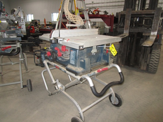 10" BOSH TABLE SAW ON GRAVITY STAND