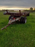 40' TANDEM AXLE SEMI FLATBED w/ single axle dolly, no title