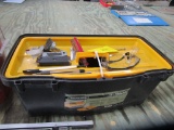 TOOL BOX w/ MISC. TOOLS INCLUDING 2 REACHERS