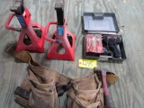 TOOLBELT;JACK STANDS; WELLER THREADER