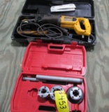 DEWALT SAWSALL;    PIPE THREADING KIT, 3 dies