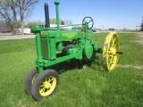 1937 JOHN DEERE B on steel (lug nuts in shop) PTO, older restoration, shedded, runs good