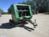 JOHN DEERE 375 ROUND BALER (4' X 5'), push off, 540 pto,  ph. 686-9551