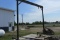 12' x 12'  A  FRAME w / 2 TON CHAIN HOIST, on casters