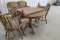 DINING ROOM TABLE w / leaf & 4 chairs