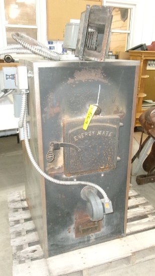 ENERGY MATE WOOD STOVE, thermostat, blower, good shape