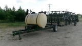 60' SUMMERS 4 BAR ADJ. HARROW w/ 500 gallon hyd. spray kit