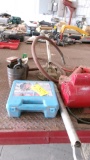 IMPLEMENT JACK, MANUAL FUEL PUMP, TIRE CHAINS, SICKLE SECTION, RIVETS, ELEC. MOTOR