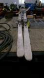 OLD PAIR OF WOOD SKIS