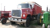 1980 FORD 800 TWIN SCREW w/ 18' KNAPHEIDE BOX, 429, Eaton 10 spd., air brakes , roll tarp