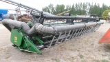 JOHN DEERE 924 FLEX HEAD w/ Crary air bar, extra sickle & parts, good poly, 900 series reel