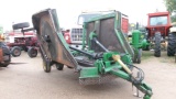 15' JOHN DEERE 1518 DOUBLE BATWING ROTARY MOWER, 1,000 PTO, double blades, air plane tires
