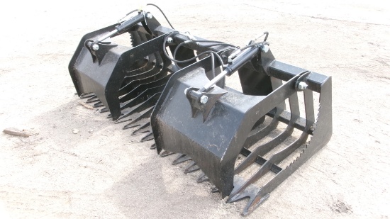 72" UNUSED BRUSH GRAPPPLE, universal mt., 5" spacing