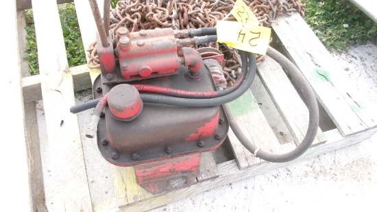 SELF CONTAINED DUAL HYD. UNIT,  pulley drive, 2 valves