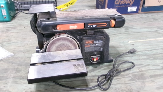 WEN 4" X 36" BELT SANDER/ 6" DISC SANDER