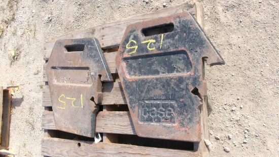 2 -CASE FRONT END SUITCASE WEIGHTS