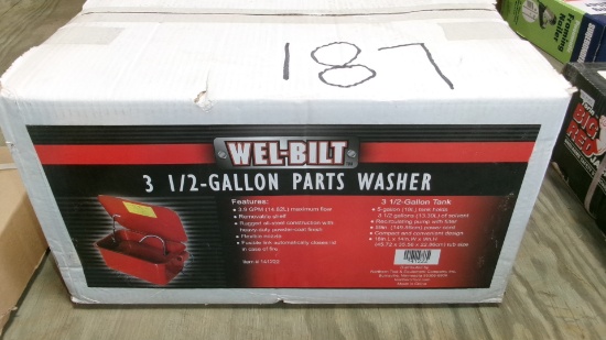UNUSED WELBILT 3 1/2 GALLON PARTS WASHER