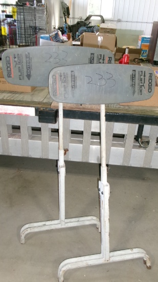 2-ADJUSTABLE STANDS & TANK CART