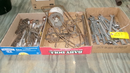 GOPHER TRAPS, PELT STRETCHERS, BOX END & COMBINATION WRENCHES, CHAIN BREAKER